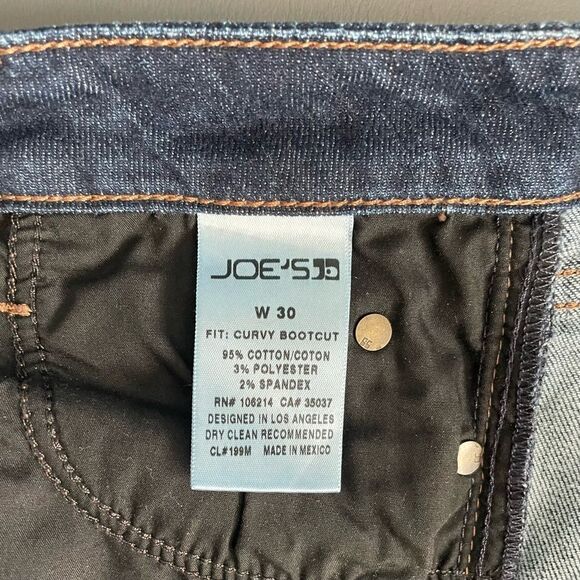 Joe’s Jeans Mid Rise Curvy Bootcut Size 30 Danitza - Picture 11 of 12